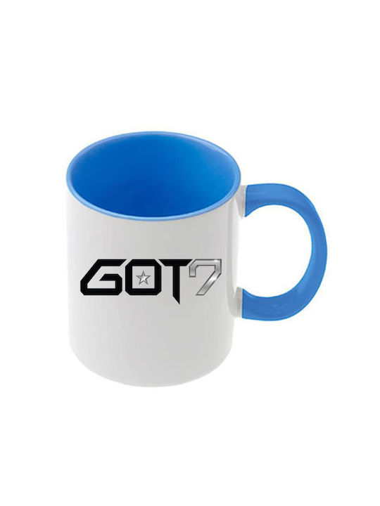 Κούπα Kpop Got7 Γαλάζια Λαβή Εσωτερικό