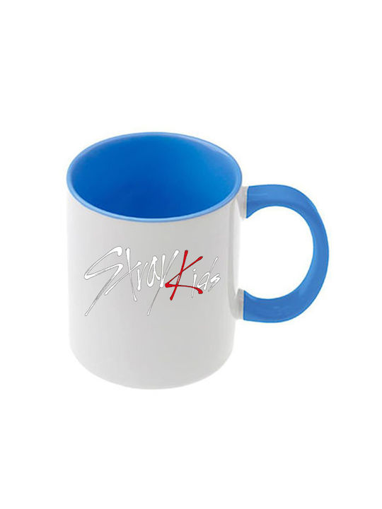 Κούπα Kpop Straykids Γαλάζια Λαβή Εσωτερικό