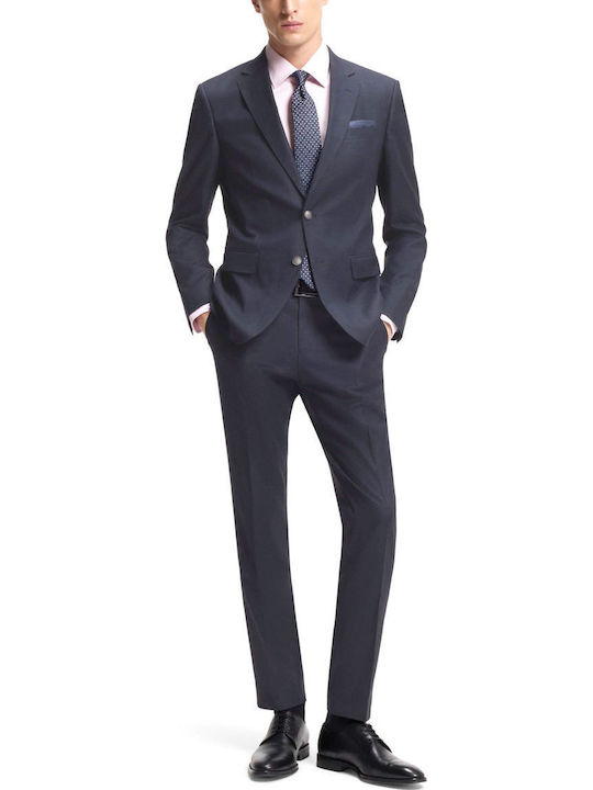 Boss Men's Suit with Slim Fit Blue
