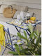 Outdoor Chair Metallic Sorrento 38x50x89cm