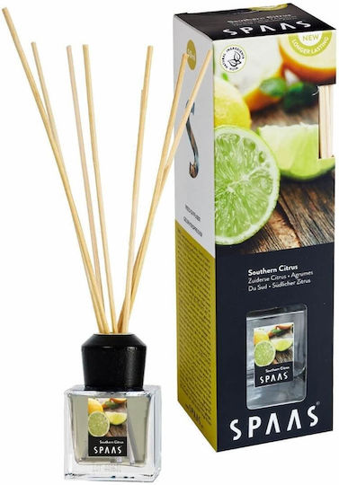 Αρωματικό Xώρου Sticks Spaas Άρωμα Southern Citrus Χωρητικότητα 50ml