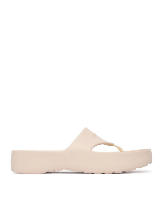 Calvin Klein Flip Flops in Beige Colour