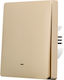 SmartWise Uni Recessed Wall Switch Gold