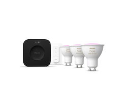 Philips Smart Bulbs Hue Bridge Pro LED for GU10 Socket Dimmable 3 Pieces Philips Smart Bulbs Hue Bridge Pro LED for GU10 Socket Dimmable 3 Pieces