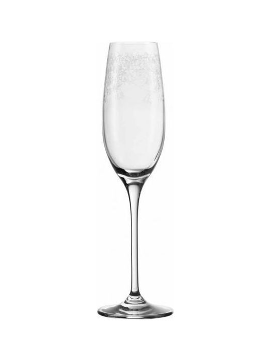 Leonardo Set Brillen Champagner aus Glas Kelch 200ml 6 Stück