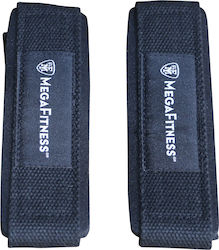 MegaFitness Περικάρπια Άρσης Βαρών Μαύρα 2 τμχ