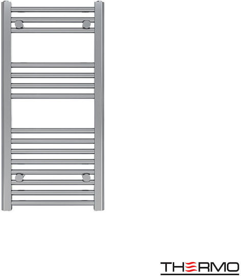 Thermo Bathroom Towel Rail 400x800 Silver