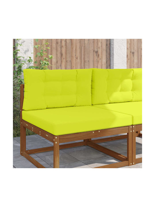 vidaXL Garden Chair Cushions with Backrest Gree...