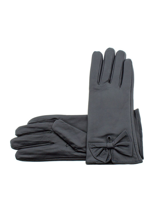 Blaue Damen Lederhandschuhe