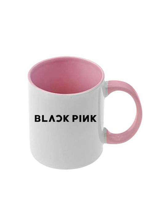 Κούπα Kpop Blackpink Ροζ Λαβή Εσωτερικό