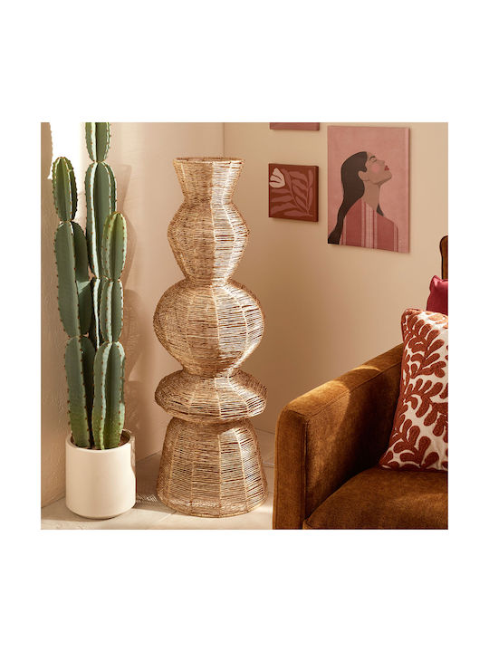 Titus Floor Lamp Height 180cm with Socket for E27 Bulb Beige