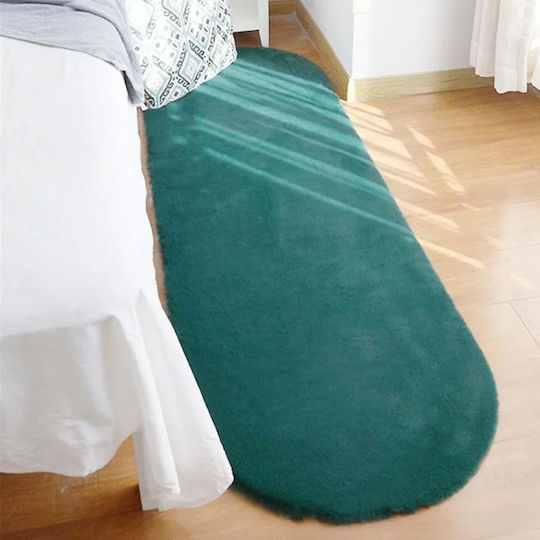SpitiBazaar Pelziges Wohnzimmer Teppich 60x180cm Petrol Blau SpitiBazaar Pelziges Wohnzimmer Teppich 60x180cm Petrol Blau