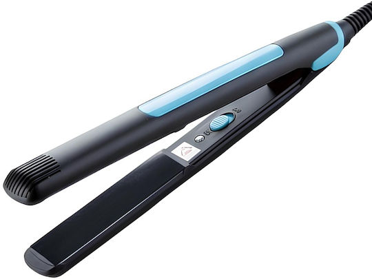 Avizar 2-in-1 Ceramic Tourmaline Straightener Curler 30w Adjustable Temperature Black Blue