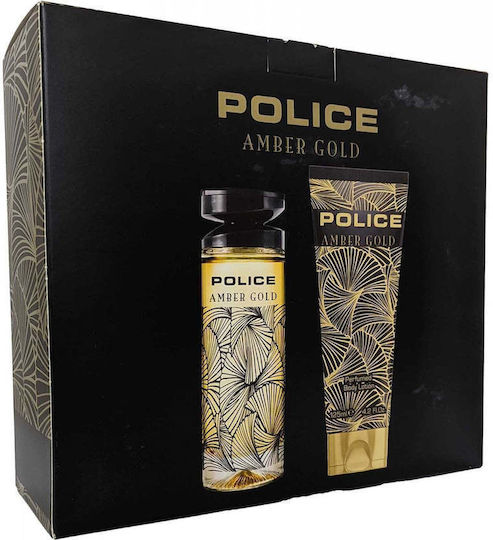 Set Police Amber Gold Eau De Toilette Pentru Femei 100 Ml + Amber Gold Loțiune De Corp Hidratantă 125 Ml