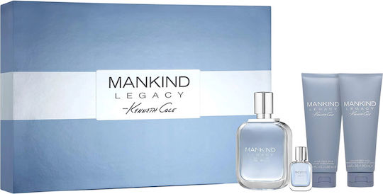 Kenneth Cole Set Mankind Legacy Eau De Toilette Men 100 Ml + Mankind Legacy After-shave Balm 100 Ml + Mankind Legacy Shower Gel & Shampoo 2-in-1 100 Ml + Mankind Legacy Eau De Toilette Men 15 Ml