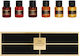 Set Carolina Herrera Mystery Tobacco Eau De Parfum Women 5 Ml + Stallion Leather Eau De Parfum Women 5 Ml + Sandal Ruby Eau De Parfum Women 5 Ml + Gold Incense Eau De Parfum Women 5 Ml + True Oud Eau De Parfum Women 5 Ml + Burning Rose Eau De Parfum Women 5 Ml
