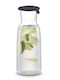Zeller Glass Serving Decanter 8cm with Black Stopper 700ml