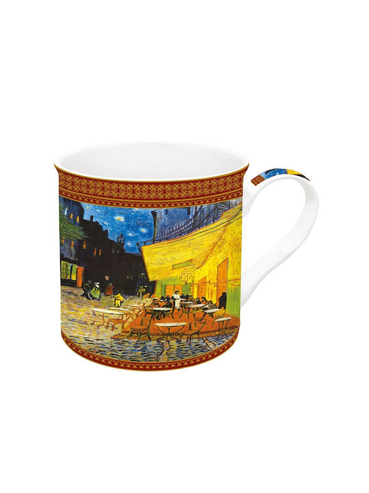 Marva Cafe Terrace Easy Life Black Porcelain Mug 300ml