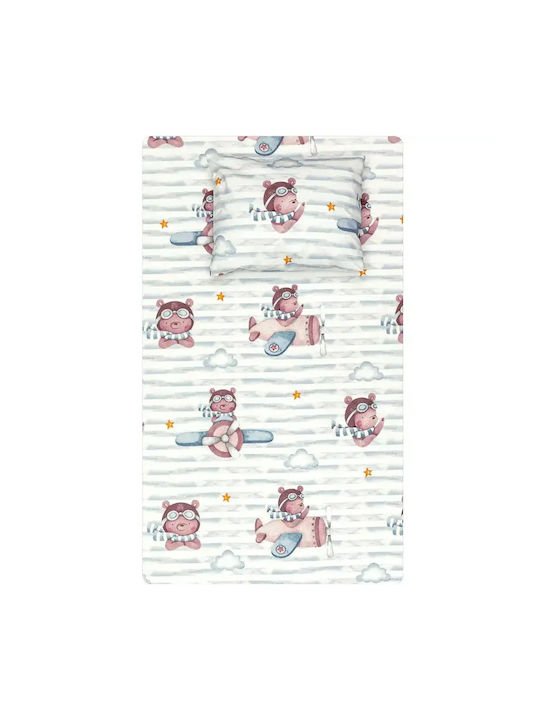 Borea Single Cotton Sheet Set Pilot Sky Blue 16...