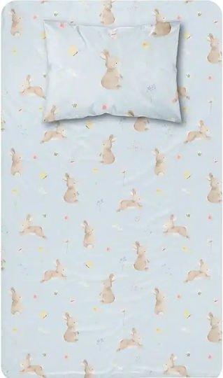 Borea Set Kinderbettlaken Baumwollblush Blush 160x240cm 2 Stück