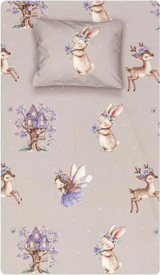 Borea Single Cotton Sheet Set Magic Lilac 160x240cm 2pcs
