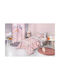 Guy Laroche Single Sheet Set with Elastic Band Cotton Jungle Jungle Pink 165x250cm 3pcs