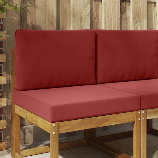 vidaXL Perna De Canapea Burgundy 60x60cm