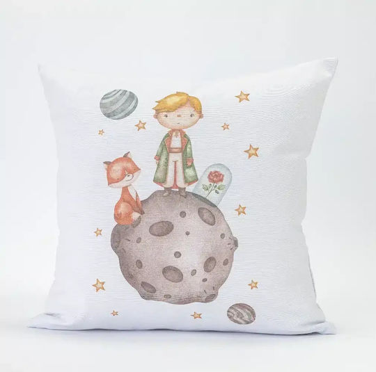Borea Kinder Wurfkissen Little Prince Weiß 45x45cm
