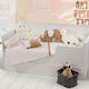 Homeone Braided Inside Crib Bumper Cream