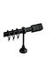 BetterHome Extendable Metallic Curtain Pole Single 140-250cm Black
