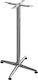 Raki Classic Bar Table Base Silver 105cm