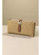 Große Damenbrieftasche Beige