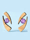 Olive Stud Earrings Made of Steel Lilac