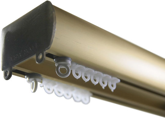 BetterHome Two-Way Aluminum Curtain Tracks In Bronze Colour 200cm