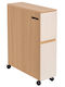 Eurocasa Boden Badezimmerregal Hölzernes 75x60x21cm Weiß