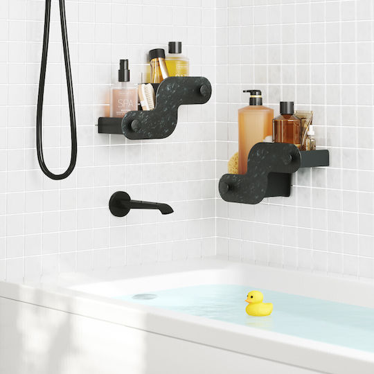 Umbra Wall Mounted Bathroom Shelf Plastic 30x13x13cm Black