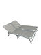 Șezlong Mesh Gri 2 Buc 188x58 cm