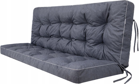 Garden Sofa Cushion with Backrest Gray
