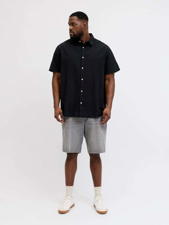Jack & Jones Short Sleeve Linen Shirt in Regula...
