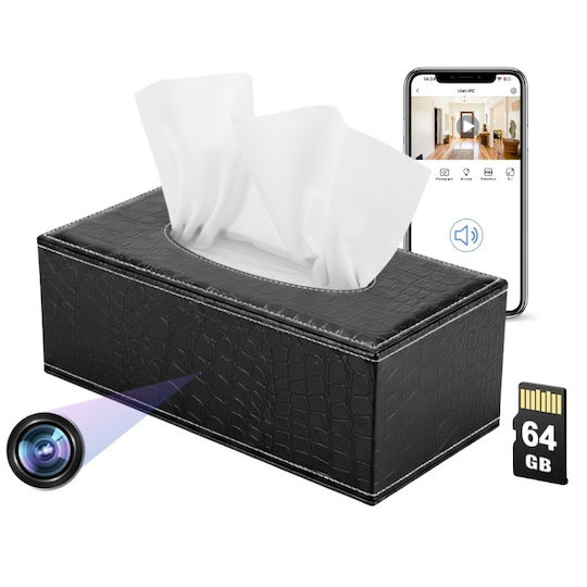 Cameră Ascunsă Suport Prosop Iuni Ip73 64gb Wi-fi Full Hd Vizualizare Live Pe Telefon