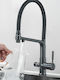 Kitchen Faucet Counter Flexible Black