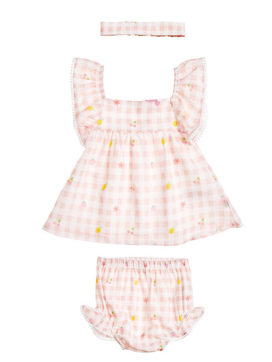 Summer Kids Clothing Set 2 Pieces Pink