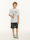 Kids Set with Shorts Summer 2 Pieces White