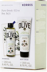 Korres Pure Greek Olive Sea Salt Σετ Περιποίησης για Ενυδάτωση & Καθαρισμό Σώματος Korres Pure Greek Olive Sea Salt Σετ Περιποίησης για Ενυδάτωση & Καθαρισμό Σώματος