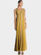 Summer Maxi Dress for Wedding / Christening Yellow/Gold