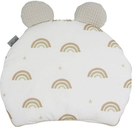 Flaches Kopfkissen Ohren Babys 35x28 cm Tiny Star Sweet Rainbow