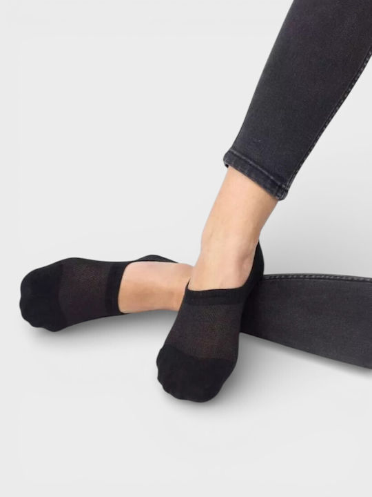 Trendy Damen Socken Schwarz 3er Pack
