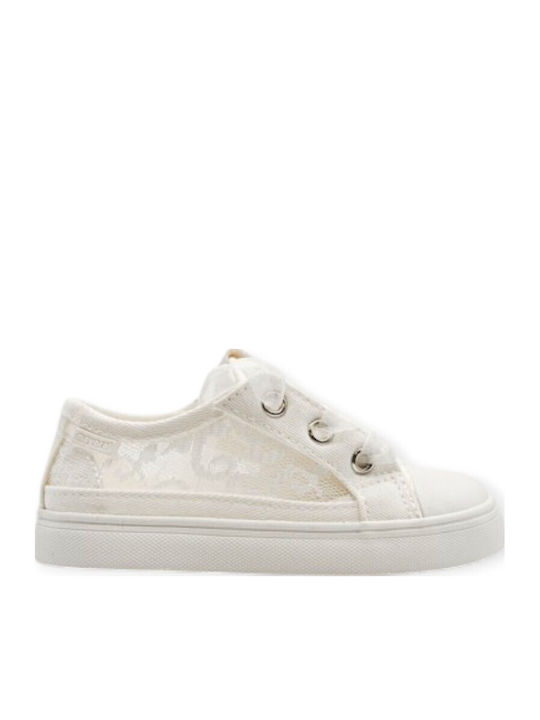 Mayoral Παιδικά Sneakers με Σκρατς Λευκά