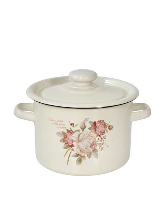 Raki Rose Deep Stainless Steel Pot 3lt /
