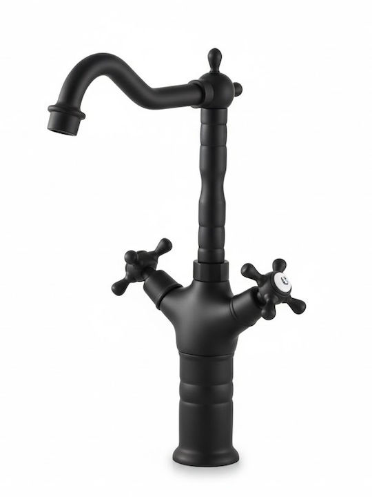 Landsh Retro Tall Black Mixing Sink Faucet